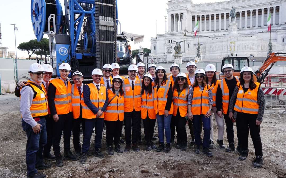 Visita al Cantiere della Metro C di Piazza Venezia